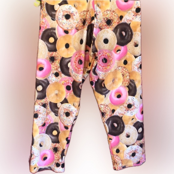 Women’s Donut leggings brown pink SIZE MEDIUM/LARGE - Picture 1 of 2